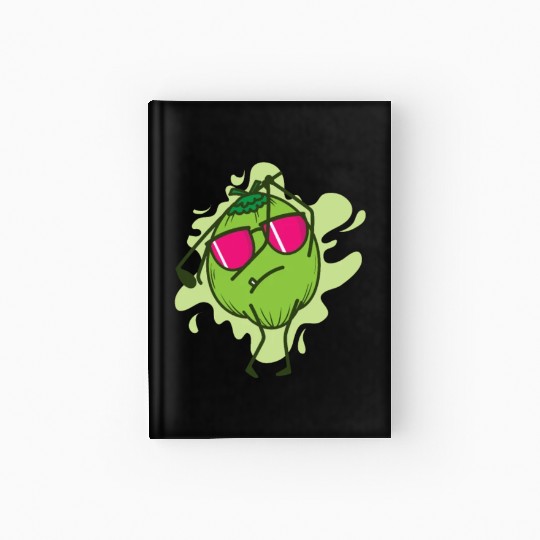 Coconut playing Golf Fruit Palm Hardcover Journal