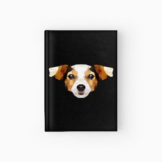 Polygon Dog | Puppy Head | Low Poly God Geometric Hardcover Journal