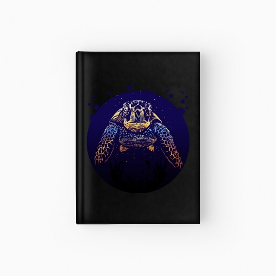 Sea Life - Colorful Sea Turtle Hardcover Journal