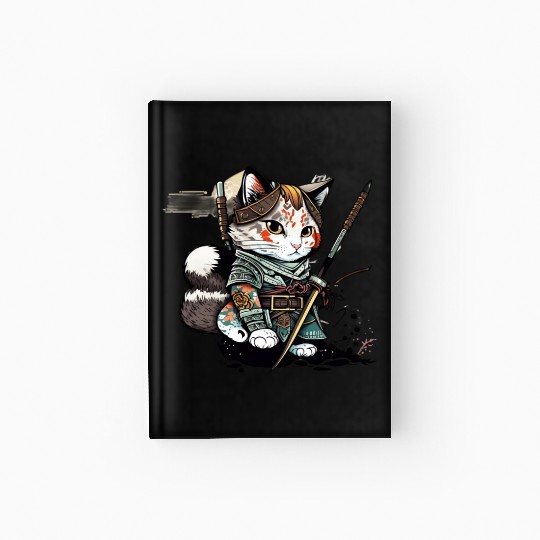 The Fearless Samurai Cat: A Sword's Master Hardcover Journal