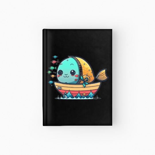 Life on a Colorful Fishing Vessel Hardcover Journal