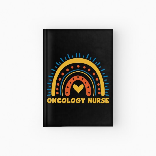 Great Oncology Nurse Rainbow RN Nurses Team Hardcover Journal