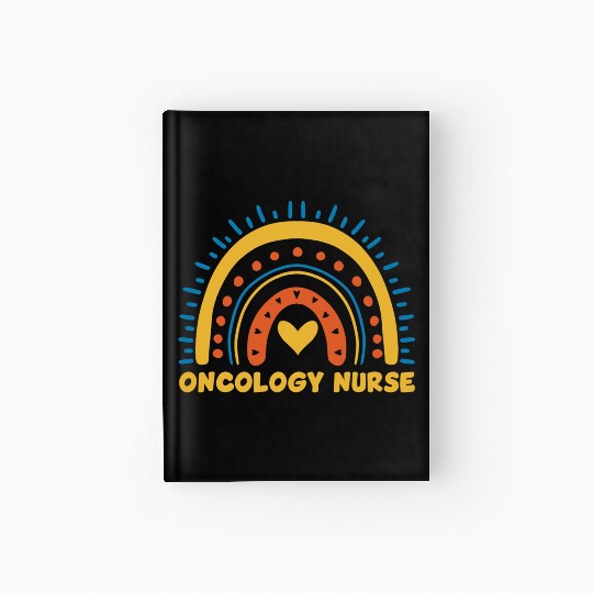 Great Oncology Nurse Rainbow RN Nurses Team Hardcover Journal
