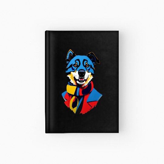 Dog colorful Hardcover Journal