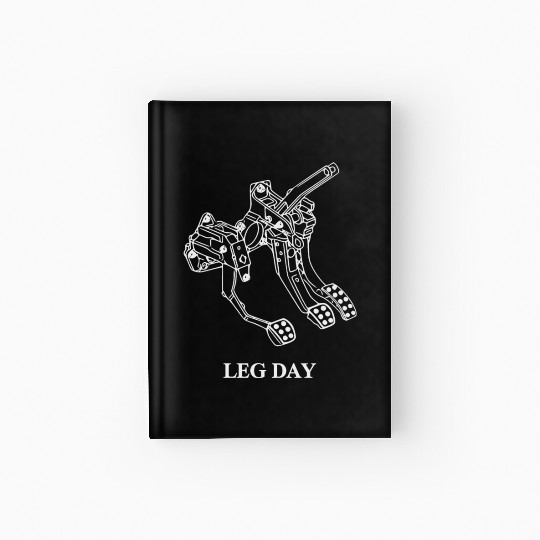 Leg Day - Auto - Funny Gift Idea Hardcover Journal