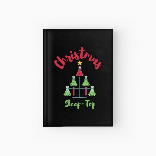 Funny Chemistry Science Teacher Chemist Christmas Hardcover Journal