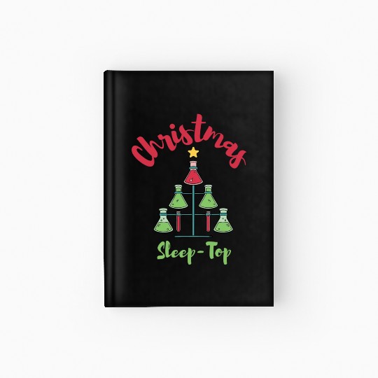 Funny Chemistry Science Teacher Chemist Christmas Hardcover Journal