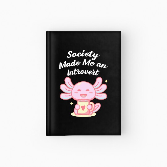 Handcrafted by Society Introvert Sayings Antisocia Hardcover Journal