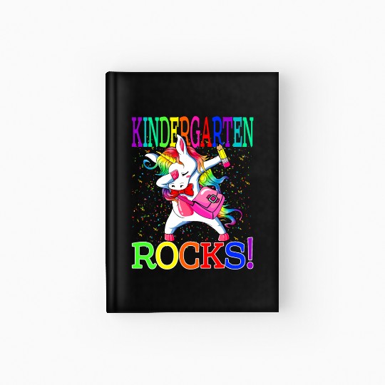 Kindergarten Rocks Unicorn Back To School Hardcover Journal