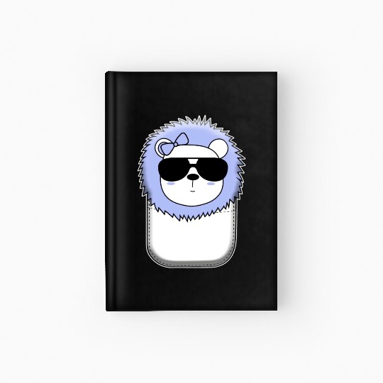 Cute Lion In The Pocket Pocket Kittens Cats Cat Hardcover Journal