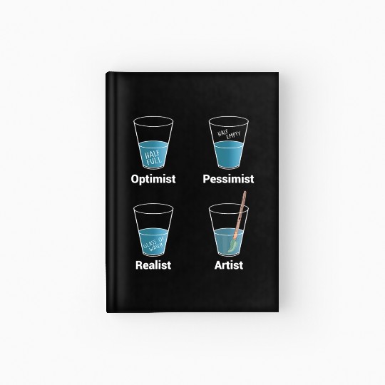 Funny Art Teacher Artist Brush Painter Hardcover Journal