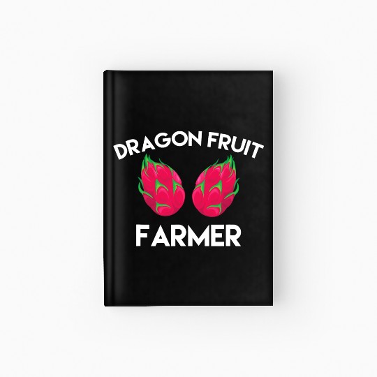 Dragon Fruit Farmer Outfit Love Tropical Food Hardcover Journal