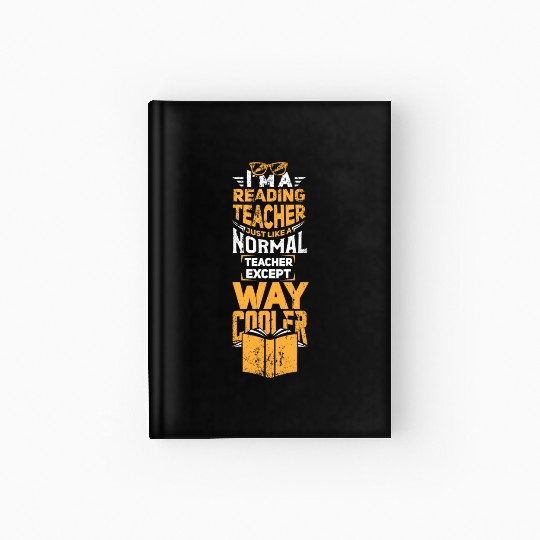Cool Reading Teacher Hardcover Journal