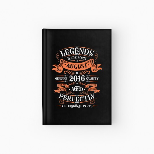 August 2016 anniversary 2016 legends August Hardcover Journal