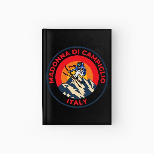 Vintage Skiing Madonna Di Campiglio Italy Sunset Hardcover Journal