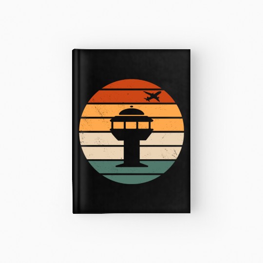 Retro Air Traffic Control Tower Hardcover Journal