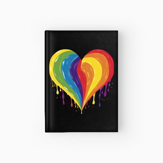 LGBTQ+ Empowerment: Rainbow Heart, Support Gay, Hardcover Journal