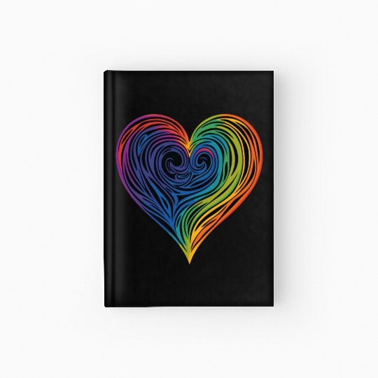 Pride & Joy: Rainbow Heart, Embracing LGBT Love & Hardcover Journal