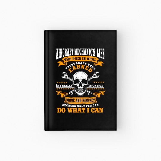 Great Aircraft Mechanic Costume Hardcover Journal