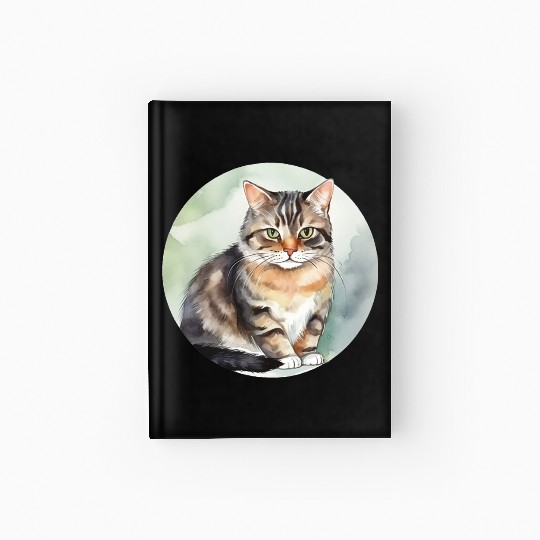 Cute Cat Hardcover Journal