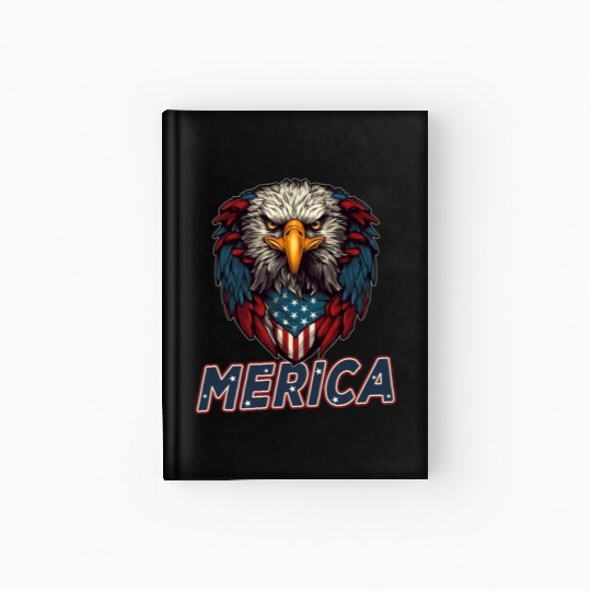 Proud American Independence Day Freedom Hardcover Journal