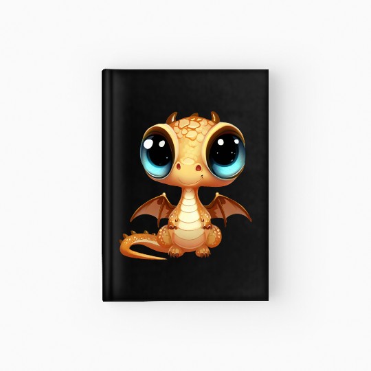 CUTE DRAGON FANTASY MEDIEVAL TIMES PUPPY BABY Hardcover Journal
