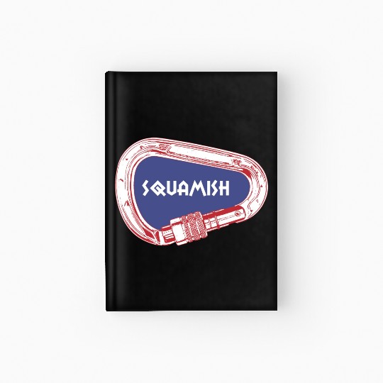 Squamish Rock Climbing Carabiner Hardcover Journal