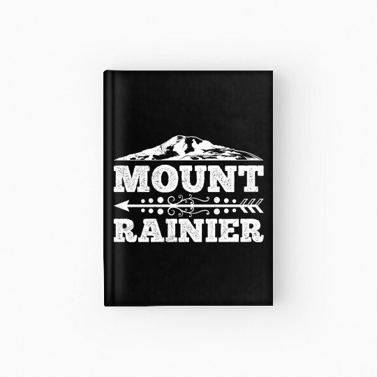Mount Rainier climber Hiker Mountains Hardcover Journal