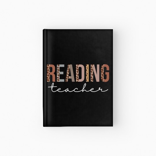 Reading Teacher Leopard Appreciation For Women For Hardcover Journal
