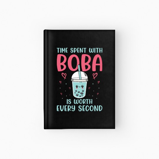 Bubble Tea Lover Boba Tea Drinker Korean Drink Hardcover Journal