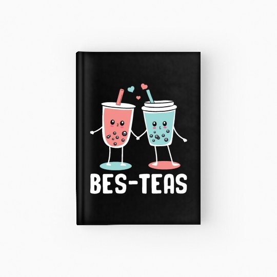 Bes Teas Bubble Tea Lover Boba Tea Drinker Korean Hardcover Journal