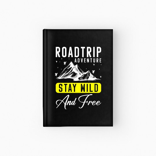 Road Trip Trip Traveller Freedom Hardcover Journal