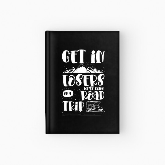 Vacation Camping Experience Mountains Hardcover Journal