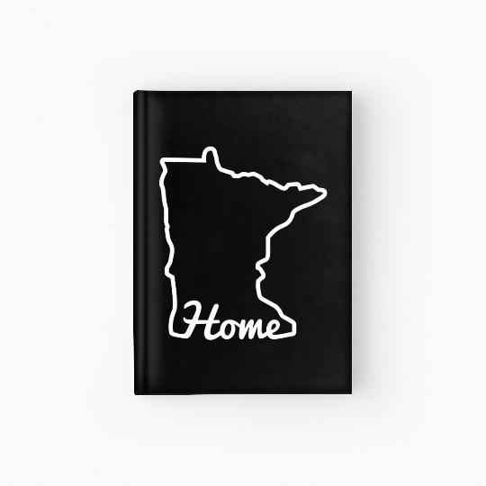 Minnesota Home Mn State Map Minnesotan Hardcover Journal