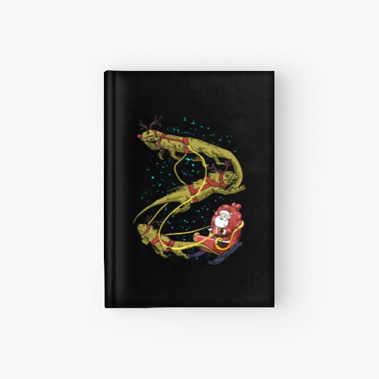 Funny Iguana Christmas Gift For A Reptile Lover Hardcover Journal