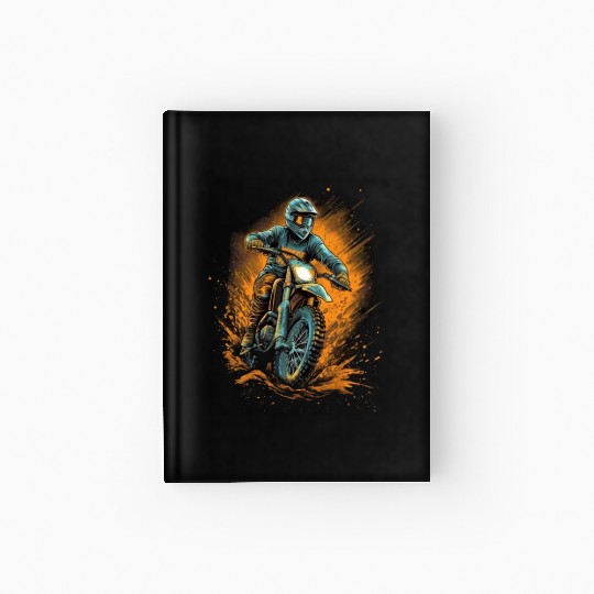 Dirt Bike Offroad Riding Motocross Biker Hardcover Journal