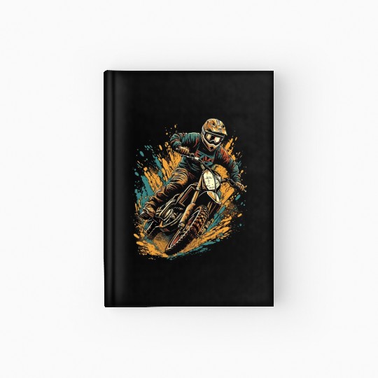 Dirt Bike Racer Biker Motorcycle Riding Motocross Hardcover Journal