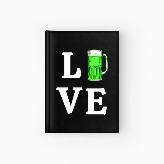 Love Green Beer Hardcover Journal