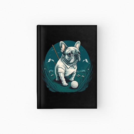 French Bulldog | Golf Sport Player Cute Frenchie Hardcover Journal
