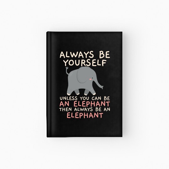 Elephant Lover Wildlife Animal Zoo Zookeeper Hardcover Journal