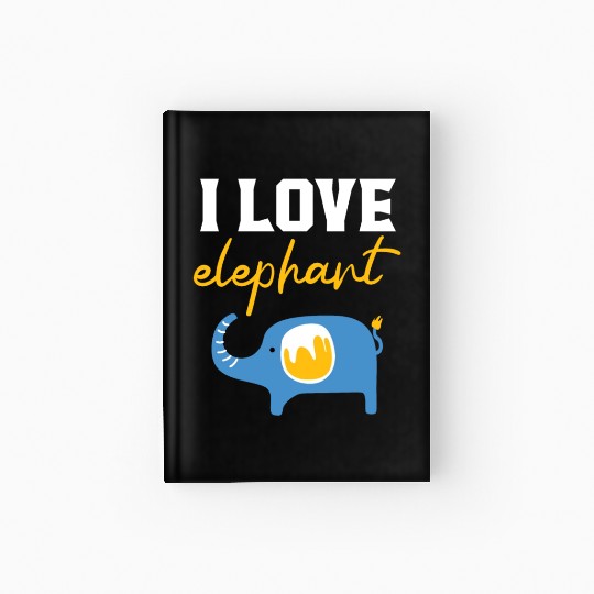 Elephant Lover Wildlife Animal Zoo Zookeeper Hardcover Journal