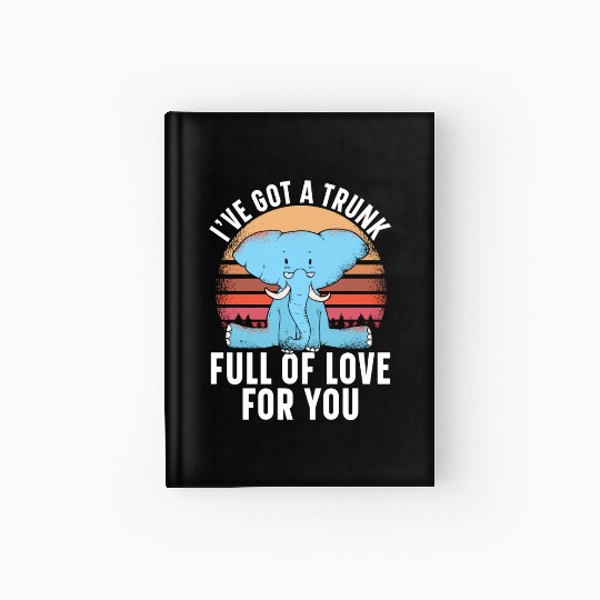 Elephant Lover Wildlife Animal Zoo Zookeeper Hardcover Journal