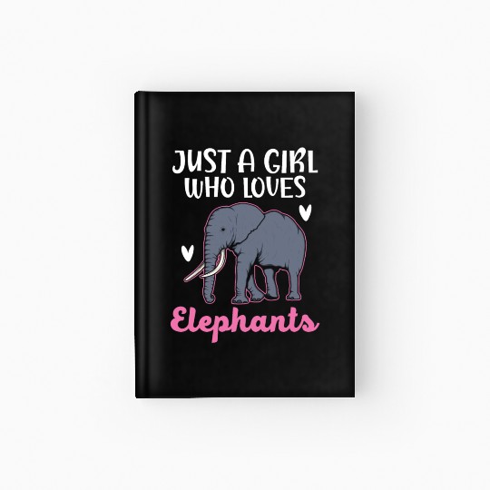 Elephant Lover Wildlife Animal Zoo Zookeeper Hardcover Journal