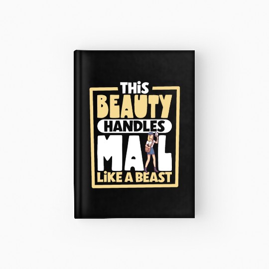 Postal Worker Mail Lady Mail Carrier Postal Hardcover Journal