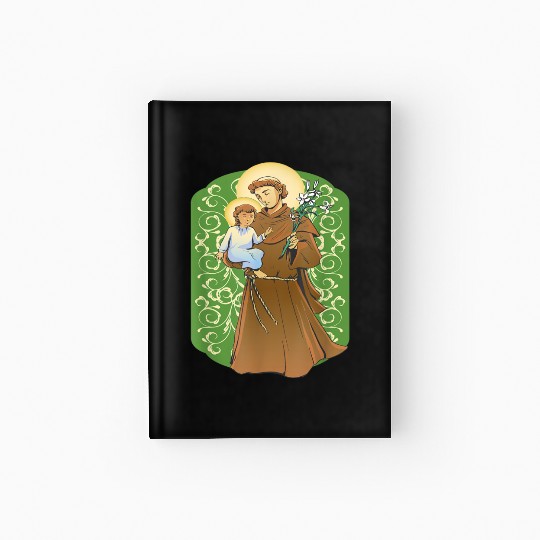 St Anthony of Padua Cute Catholic Hardcover Journal