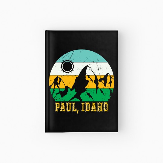 Idaho Mountain Hiking Souvenir Paul Mountain Trip Hardcover Journal