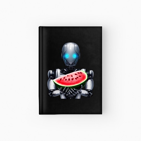 Watermelon for the robot Hardcover Journal