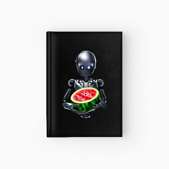 Watermelon for the robot Hardcover Journal