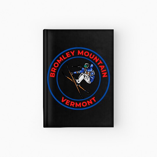 Retro Skiing Bromley Mountain Vermont Souvenir Hardcover Journal