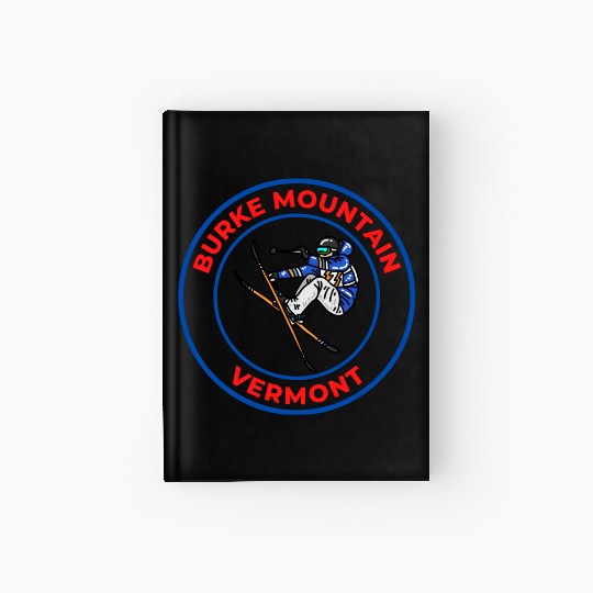 Retro Skiing in Burke Mountain Vermont Souvenir Hardcover Journal